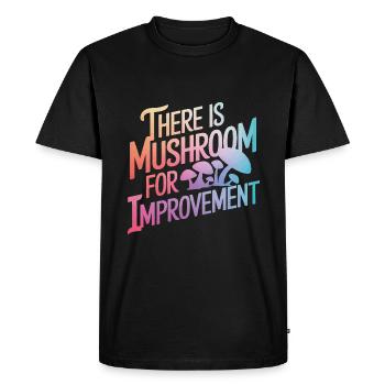 Champignons Champignons Champignon Champignon - T-shirt Premium bio Homme - noir - Devant - Nico (187cm)