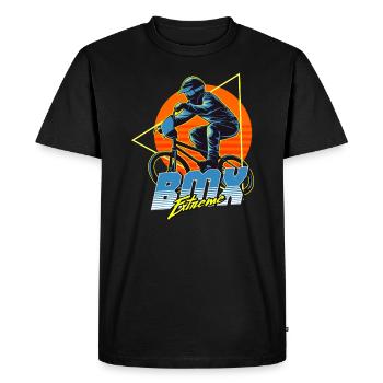 BMX extrême - T-shirt Premium bio Homme - noir - Devant - Nico (187cm)
