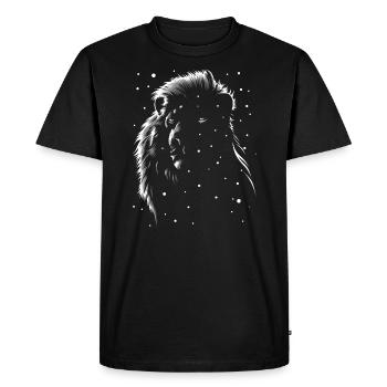 Leon under the snow - Men's Premium Organic T-Shirt - black - Front - Nico (187cm)