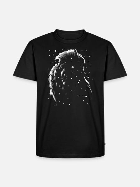 Leon under the snow - Men's Premium Organic T-Shirt - black