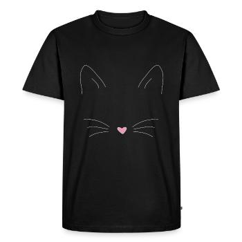 chat - T-shirt Premium bio Homme - noir - Devant - Nico (187cm)