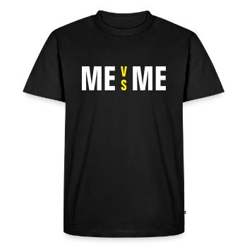 MOI CONTRE MOI - T-shirt Premium bio Homme - noir - Devant - Nico (187cm)