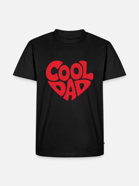 Cool Dad – Retro Stil Fuld af Kærlighed - Herre Premium økologisk T-shirt - sort
