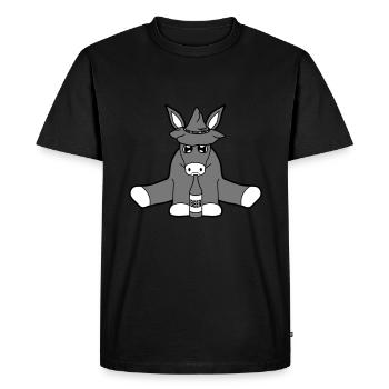bavière chapeau bière alcool fête célébrer f - T-shirt Premium bio Homme - noir - Devant - Nico (187cm)