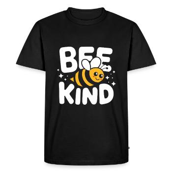 abeille abeille apicultrice abeille abeille - T-shirt Premium bio Homme - noir - Devant - Nico (187cm)