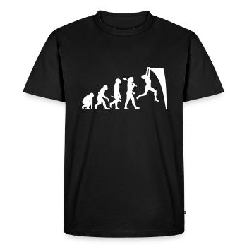 Evolution du guerrier ninja - T-shirt Premium bio Homme - noir - Devant - Nico (187cm)