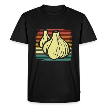 Ail - T-shirt Premium bio Homme - noir - Devant - Nico (187cm)