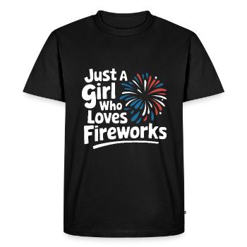 Pyrotechnie Feux d’artifice Pyrotechnie - T-shirt Premium bio Homme - noir - Devant - Nico (187cm)