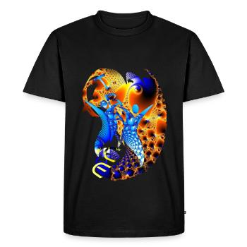 trance mission - Men's Premium Organic T-Shirt - black - Front - Nico (187cm)
