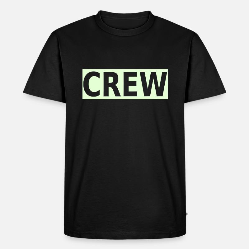 crew - Männer Premium Bio T-Shirt - Schwarz