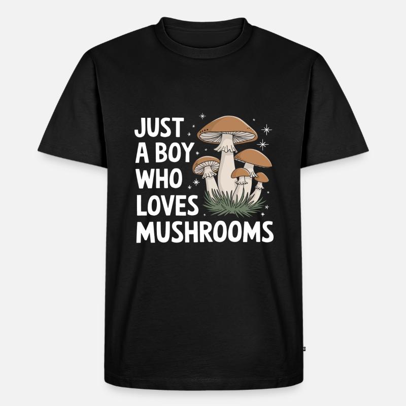 Champignons Champignons Champignon Champignon - T-shirt Premium bio Homme - noir