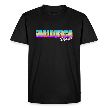 Majorque Playa - T-shirt Premium bio Homme - noir - Devant - Nico (187cm)