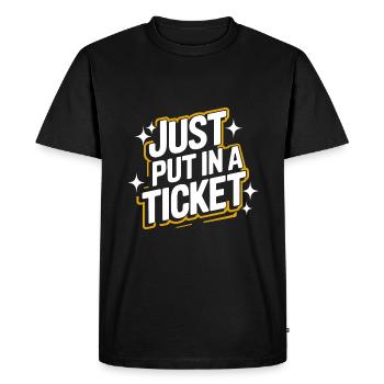 Technical Support Computer - Men's Premium Organic T-Shirt - black - Front - Nico (187cm)