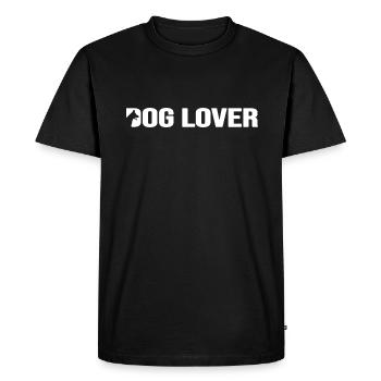 le nez en fourrure de chien doglover va se promener - T-shirt Premium bio Homme - noir - Devant - Nico (187cm)
