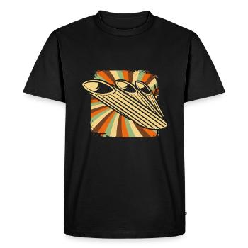 noodles - Men's Premium Organic T-Shirt - black - Front - Nico (187cm)