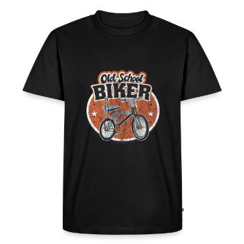 Motard à l’ancienne - Bonanzarad - T-shirt Premium bio Homme - noir - Devant - Nico (187cm)