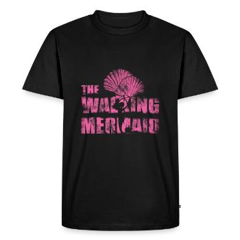 mermaid - Men's Premium Organic T-Shirt - black - Front - Nico (187cm)