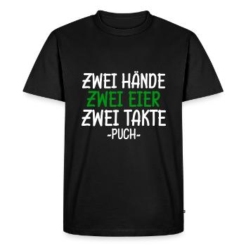 Zwei Takt Puch Mofa DDR Geburtstag Juni Ossi - Männer Premium Bio T-Shirt - Schwarz - Vorne - Nico (187cm)
