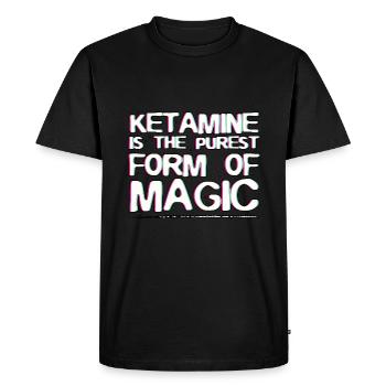 La forme de magie la plus pure est la kétamine | cadeaux - T-shirt Premium bio Homme - noir - Devant - Nico (187cm)