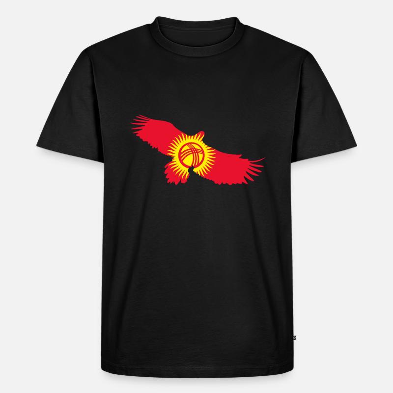 Kirgisistan Flagge, Geschenk - Männer Premium Bio T-Shirt - Schwarz