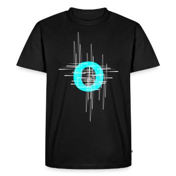 o - Men's Premium Organic T-Shirt - black - Front - Nico (187cm)