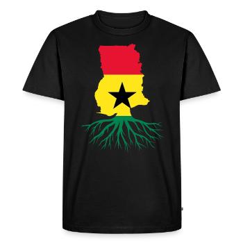 Ghana Pays Africain Afrique Ghana - T-shirt Premium bio Homme - noir - Devant - Nico (187cm)