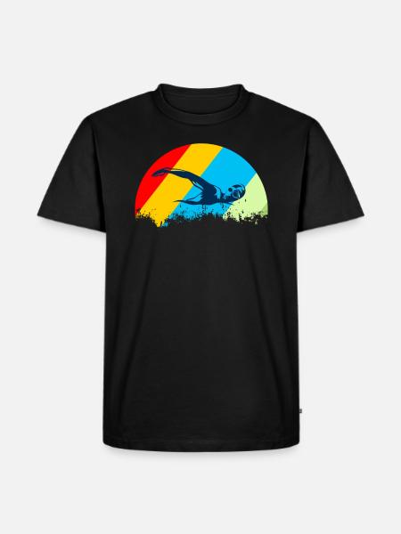 Natation - T-shirt Premium bio Homme - noir