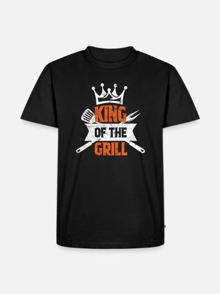 Grill King - Men's Premium Organic T-Shirt - black