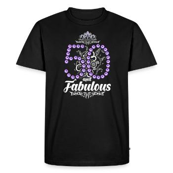 50 and Fabulous 50th birthday 1969 fifty - Men's Premium Organic T-Shirt - black - Front - Nico (187cm)