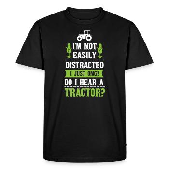 Agriculteur agriculteur - T-shirt Premium bio Homme - noir - Devant - Nico (187cm)