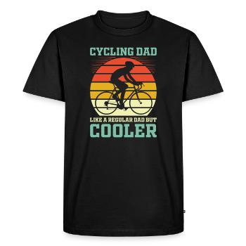 Birthday father daddy parent - Men's Premium Organic T-Shirt - black - Front - Nico (187cm)