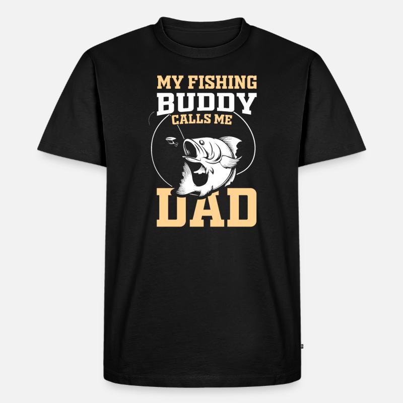 Fishing Buddys - Geschenkidee - Männer Premium Bio T-Shirt - Schwarz