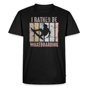 Wakeboard premium nautique - T-shirt Premium bio Homme - noir - Devant - Nico (187cm)