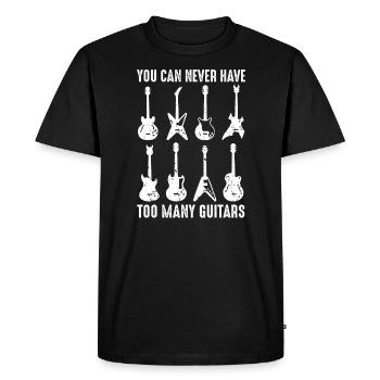 Guitare Guitariste Guitares - T-shirt Premium bio Homme - noir - Devant - Nico (187cm)