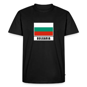 Bulgarie - T-shirt Premium bio Homme - noir - Devant - Nico (187cm)