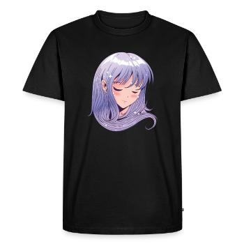 Anime Head Girl - T-shirt Premium bio Homme - noir - Devant - Nico (187cm)