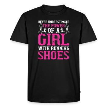 Running Jogging Running Sport Hobby - T-shirt Premium bio Homme - noir - Devant - Nico (187cm)