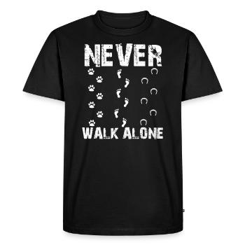Never Walk Alone - T-shirt Premium bio Homme - noir - Devant - Nico (187cm)
