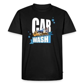 Make your car shine - Men's Premium Organic T-Shirt - black - Front - Nico (187cm)