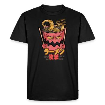 Ramen - Men's Premium Organic T-Shirt - black - Front - Nico (187cm)