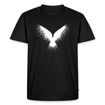 Odins Rabe - Männer Premium Bio T-Shirt - Schwarz - Vorne - Nico (187cm)