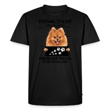Point de nain - T-shirt Premium bio Homme - noir - Devant - Nico (187cm)