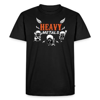 Métaux lourds - T-shirt Premium bio Homme - noir - Devant - Nico (187cm)