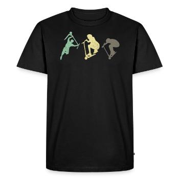 Mieux que les skateboards - T-shirt Premium bio Homme - noir - Devant - Nico (187cm)