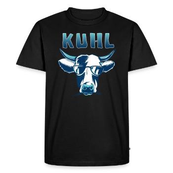 Cool cows - Men's Premium Organic T-Shirt - black - Front - Nico (187cm)