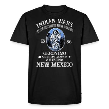 INDIAN WARS - T-shirt Premium bio Homme - noir - Devant - Nico (187cm)