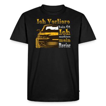 Marquage du territoire - T-shirt Premium bio Homme - noir - Devant - Nico (187cm)