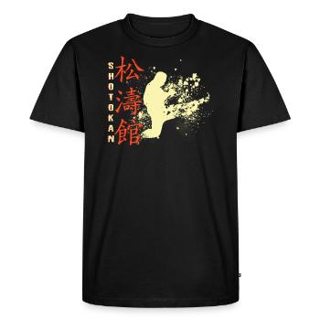 Shotokan - T-shirt Premium bio Homme - noir - Devant - Nico (187cm)