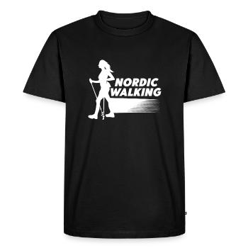 Nordic Walking Endurance Poles Running Walking - Men's Premium Organic T-Shirt - black - Front - Nico (187cm)