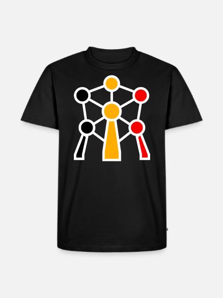 Atomium - Men's Premium Organic T-Shirt - black